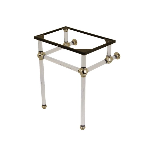 Fauceture VAH242030PN 24-Inch x 20-3/8-Inch x 30-Inch Acrylic Console Sink Legs, Polished Nickel VAH242030PN - main